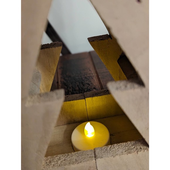 Wooden Christmas Tree with Light - Picture 3 of 6